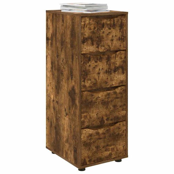 vidaXL Storage Cabinet Smoked Oak 40 x 48 x 105 cm Engineered Wood