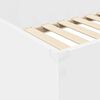 vidaXL Loft Bed Frame with Desk White 80 x 200 cm Engineered Wood