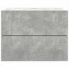 vidaXL Bedside Cabinet Concrete Grey 40x30x30 cm Engineered Wood