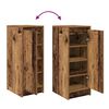 vidaXL Shoe Cabinet Old Wood 29.5x34x76 cm Engineered Wood