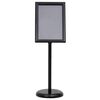 vidaXL Poster Stands 2 pcs Black 45 x 32.7 x 108 cm Aluminium