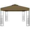 vidaXL Gazebo 3x4 m Taupe 180 g/m&sup2;