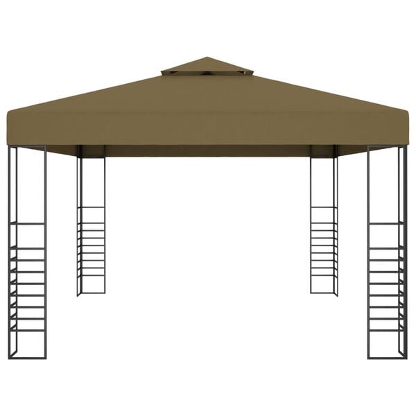 vidaXL Gazebo 3x4 m Taupe 180 g/m&sup2;