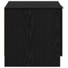 vidaXL Bed Cabinet 2 pcs Black Oak 40 x 39 x 40cm Engineered Wood