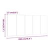 vidaXL Bed Headboard White 200x1.5x80 cm Engineered Wood