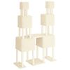 vidaXL Cat Tree with Sisal Scratching Posts Cream 199 cm