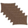 vidaXL Cushion Cover 6 pcs HOUTEN Light Brown 50 x 80 cm