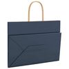 vidaXL Paper Bags 250 pcs with Handles Blue 32x17x25 cm