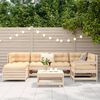 vidaXL 7 Piece Garden Sofa Set Solid Wood Pine