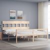 vidaXL Senior Bed without Mattress 200x200 cm Solid Wood