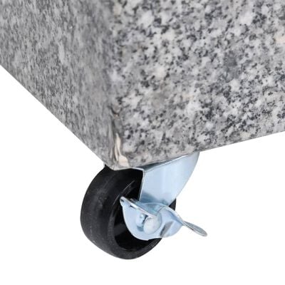 vidaXL Umbrella Base Light Grey 45x25x8.3 cm Granite