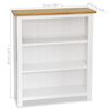 vidaXL 3-Tier Bookcase 72x22.5x82 cm Solid Oak Wood