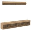 vidaXL TV Wall Cabinet Set 5 pcs Artisan Oak Engineered Wood