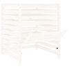 vidaXL Composter White 82.5x82.5x99.5 cm Solid Wood Pine