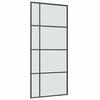 vidaXL Sliding Door with Hardware Set 90x205 cm ESG Glass&Aluminium