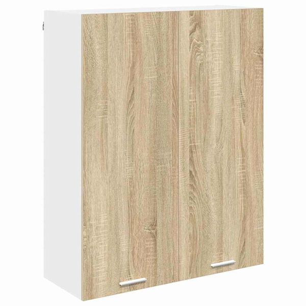 vidaXL Hanging Cabinet Sonoma Oak 80 x 31 x 100 cm Engineered Wood
