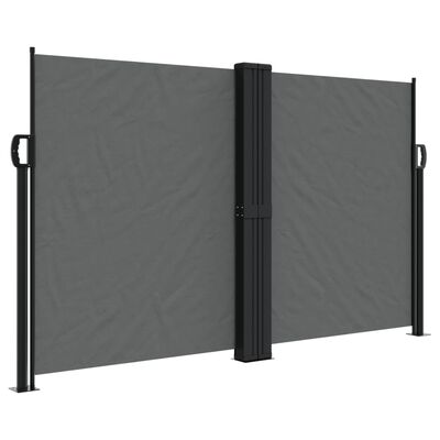 vidaXL Retractable Side Awning Anthracite 140x1000 cm