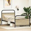 vidaXL Bed Frame Without Mattress 100x200 cm Sonoma Oak Engineered Wood