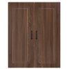 vidaXL Kitchen Wall Cabinet Brown Oak 80 x 31 x 100 cm Engineered Wood