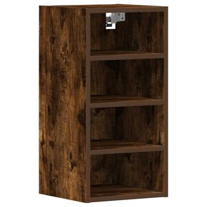 vidaXL Hanging Cabinet Riga Smoked Oak 30x29.5x60 cm Engineered Wood