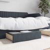 vidaXL Bed Storage Drawers 2 pcs Dark Grey Engineered Wood and Velvet