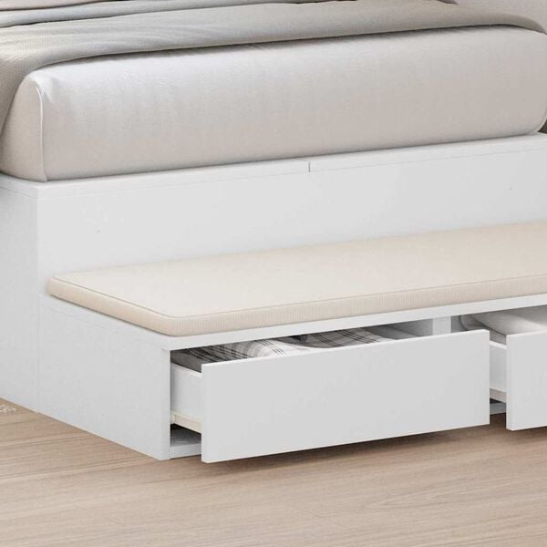 vidaXL Bed Drawers White 80 x 36.5 x 16.5 cm Engineered Wood