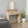 vidaXL Dressing Table Brown 79 x 41 x 140 cm Engineered Wood