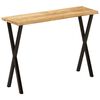 vidaXL Console Table with Live Edge 105x33x76 cm Solid Wood Mango
