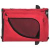vidaXL Pet Bike Trailer Red and Black Oxford Fabric and Iron