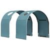 vidaXL Bed Tunnel 2 pcs Light Blue 211 x 52.5 x 2 cm Polyester