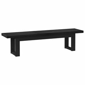 vidaXL Dining Bench NOAIN 180 x 41 x 45 cm Solid Pine Wood Black