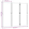 vidaXL 3-Panel Room Divider Light Grey 210x180 cm