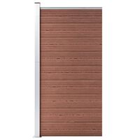 vidaXL Fence Panel WPC 95x186 cm Brown