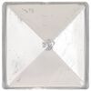 vidaXL Pyramid Fence Post Caps 6 pcs Galvanised Metal 71x71 mm