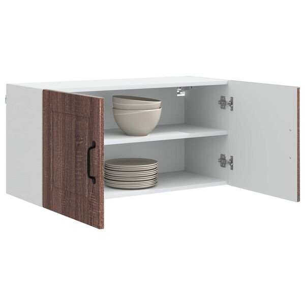 vidaXL Kitchen Cabinet Brown Oak 80 x 31 x 40 cm Engineered Wood