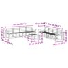 vidaXL Outdoor Sofa Set 9 pcs Natural Solid Acacia Wood