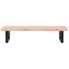 vidaXL Basin Shelf Wall Mounted Steel and Solid Wood Beech