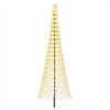 vidaXL LED Christmas Tree EKENAS 400 cm 450 LEDs Warm White Steel