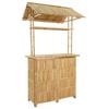 vidaXL Outdoor Bar Table Natural 115 x 95 x 214 cm Bamboo