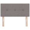 vidaXL Headboard with Headboard Taupe 90 cm Faux Leather