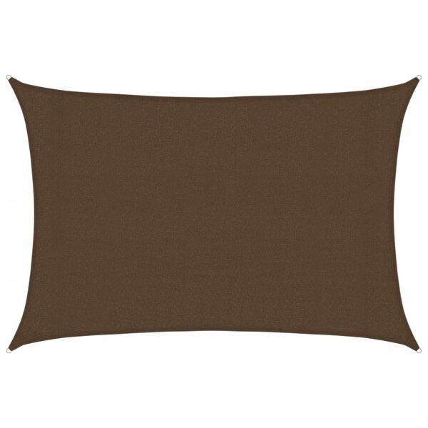 vidaXL Sunshade Sail 160 g/m&sup2; Brown 3x5 m HDPE