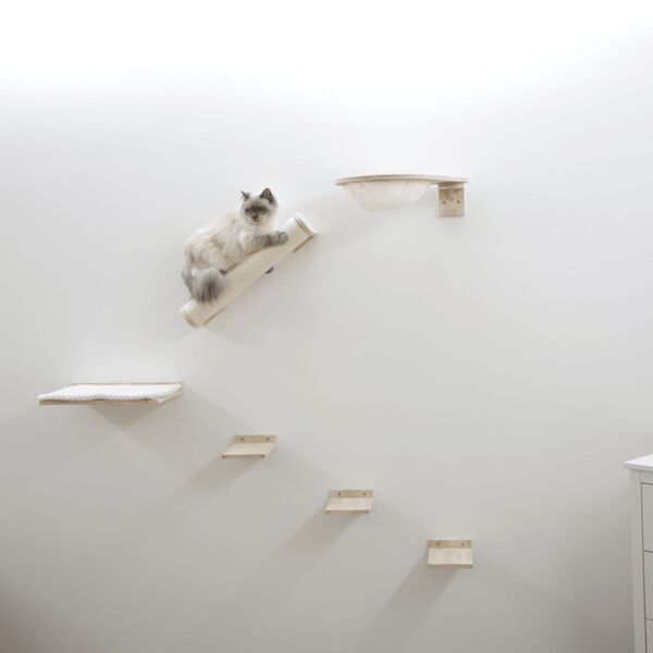 Kerbl Cat Climbing Wall Rocky 52x17x37 cm Nature and White