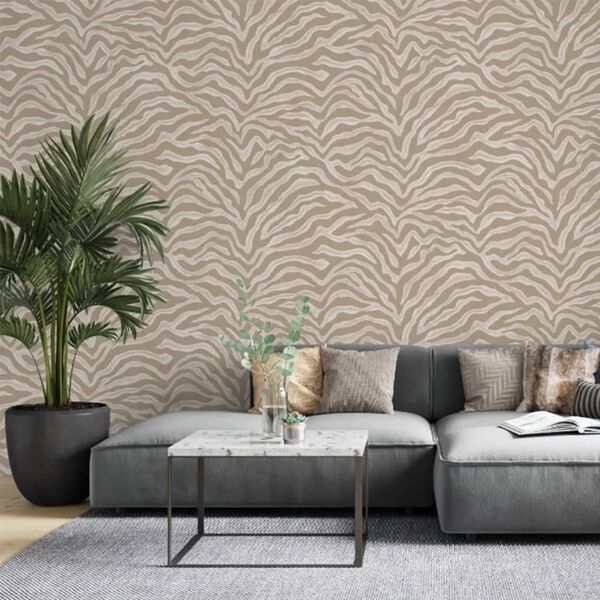 Noordwand Wallpaper Zebra Print Beige