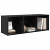 vidaXL TV Cabinet Set Black 72 x 35 x 37 cm Engineered Wood