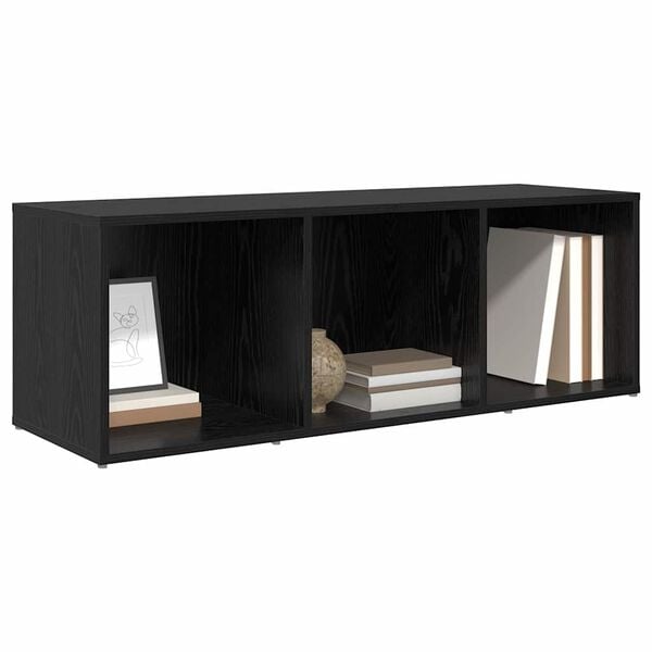 vidaXL TV Cabinet Set Black 72 x 35 x 37 cm Engineered Wood