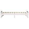 vidaXL Bed Frame White 90 x 200 cm Solid Pine Wood