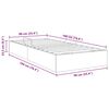vidaXL Storage Bed with Mattress Light Grey 90 x 190 cm Fabric