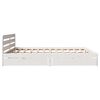 vidaXL Bed Frame without Mattress White 200x200 cm Solid Wood Pine