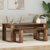 vidaXL Coffee Table Set 2 pcs Old Wood Engineered Wood