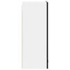 vidaXL Hanging Cabinet Riga Black Oak and White 40 x 31 x 80 cm
